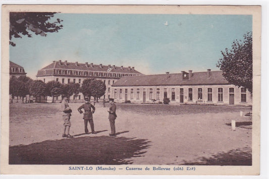 Carte Postale Ancienne CPA Manche 50 Saint-Lô - Caserne De Bellevue Côté Est