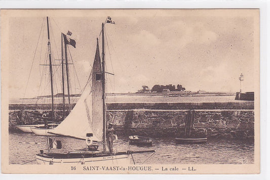 Carte Postale Ancienne CPA Manche 50 Saint-Vaast-La-Hougue - La Cale