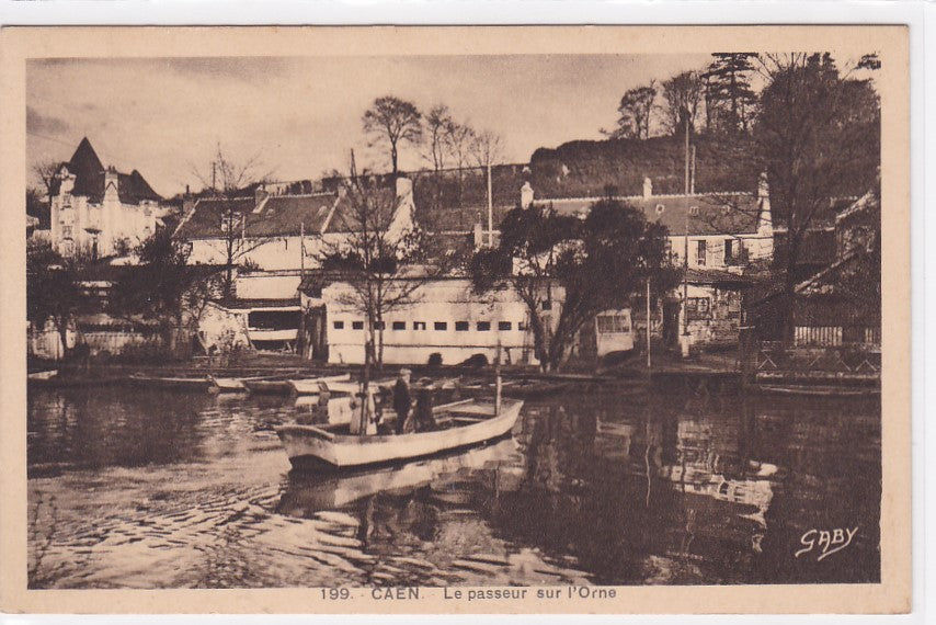 Carte Postale Ancienne CPA Calvados 14 - Caen - Le Passeur Sur L'Orne