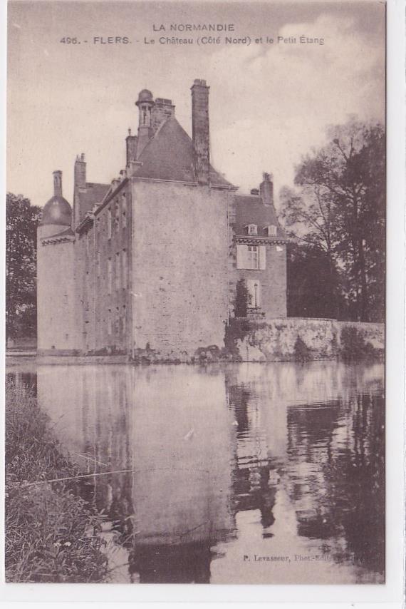 Carte Postale Ancienne CPA Orne 61 - Flers - Le Château Et Le Petit Étang