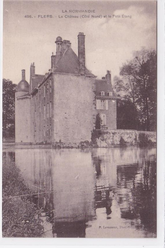 Carte Postale Ancienne CPA Orne 61 - Flers - Le Château Et Le Petit Étang