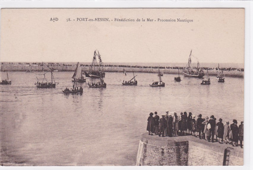 Carte Postale Ancienne CPA Calvados 14 - Port-En-Bessin - Bénédiction De La Mer