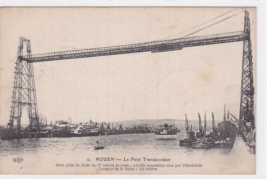 Carte Postale Ancienne CPA 76 Rouen - Le Pont Transbordeur
