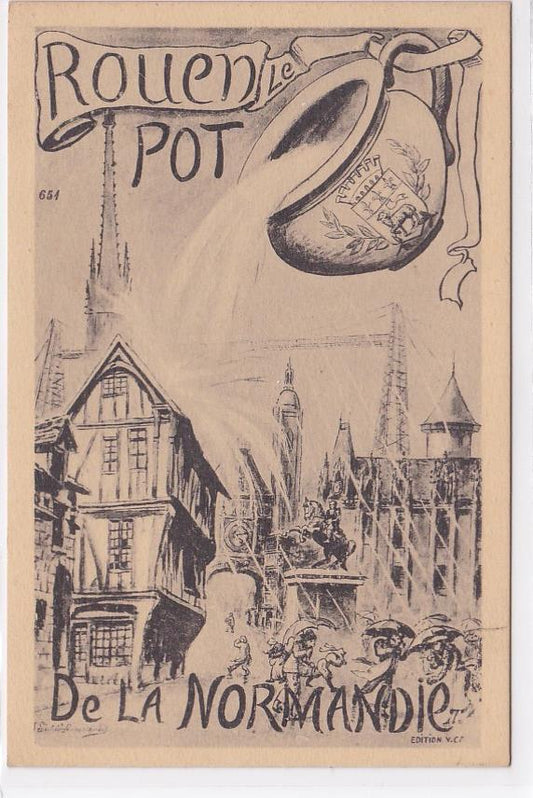 Carte Postale Ancienne CPA 76 - Rouen Le Pot De La Normandie