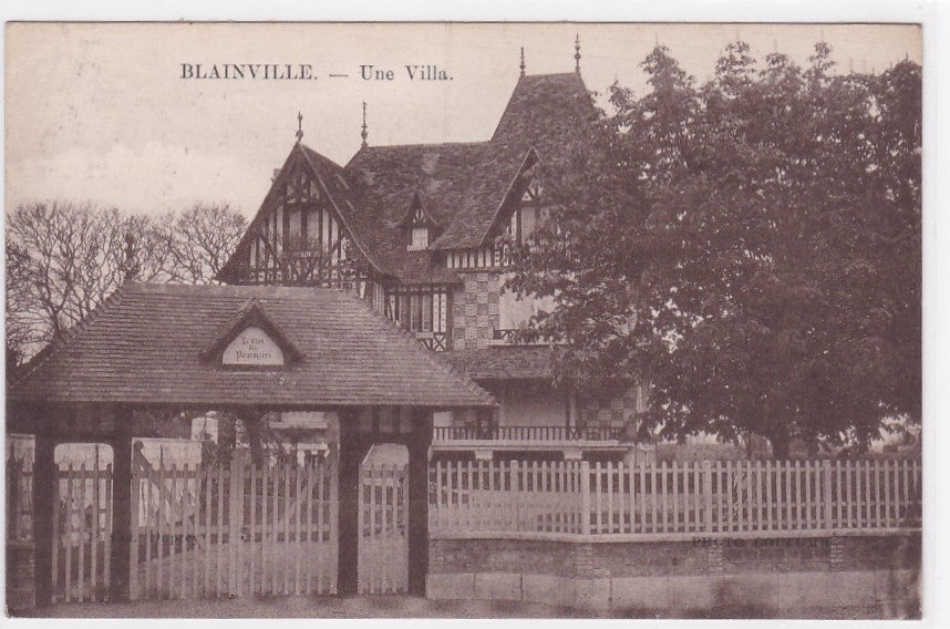 Carte Postale Ancienne CPA Calvados 14 Blainville - Une Villa