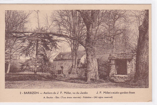 Carte Postale Ancienne CPA 77 Barbizon - Ateliers De J.F. Millet Vu Du Jardin