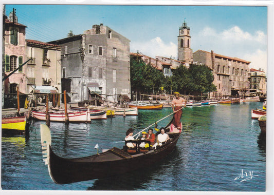 Carte Postale CPM Martigues La Venise Provençale - En Gondole Sur Le Canal