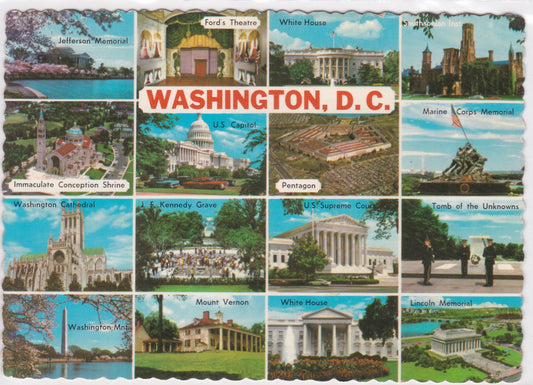 Carte Postale Semi-Moderne CPSM USA - Washington D.C. - Multivue