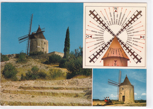 Carte Postale CPM Fontvieille - Le Moulin De Daudet Et Les 32 Vents De Provence