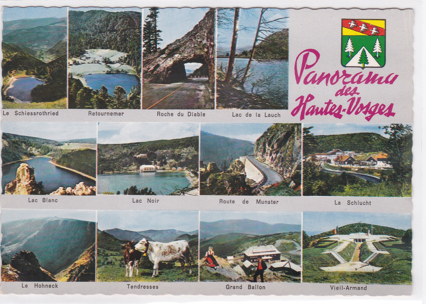 Carte Postale CPSM Panorama Des Hautes-Vosges - Multivue