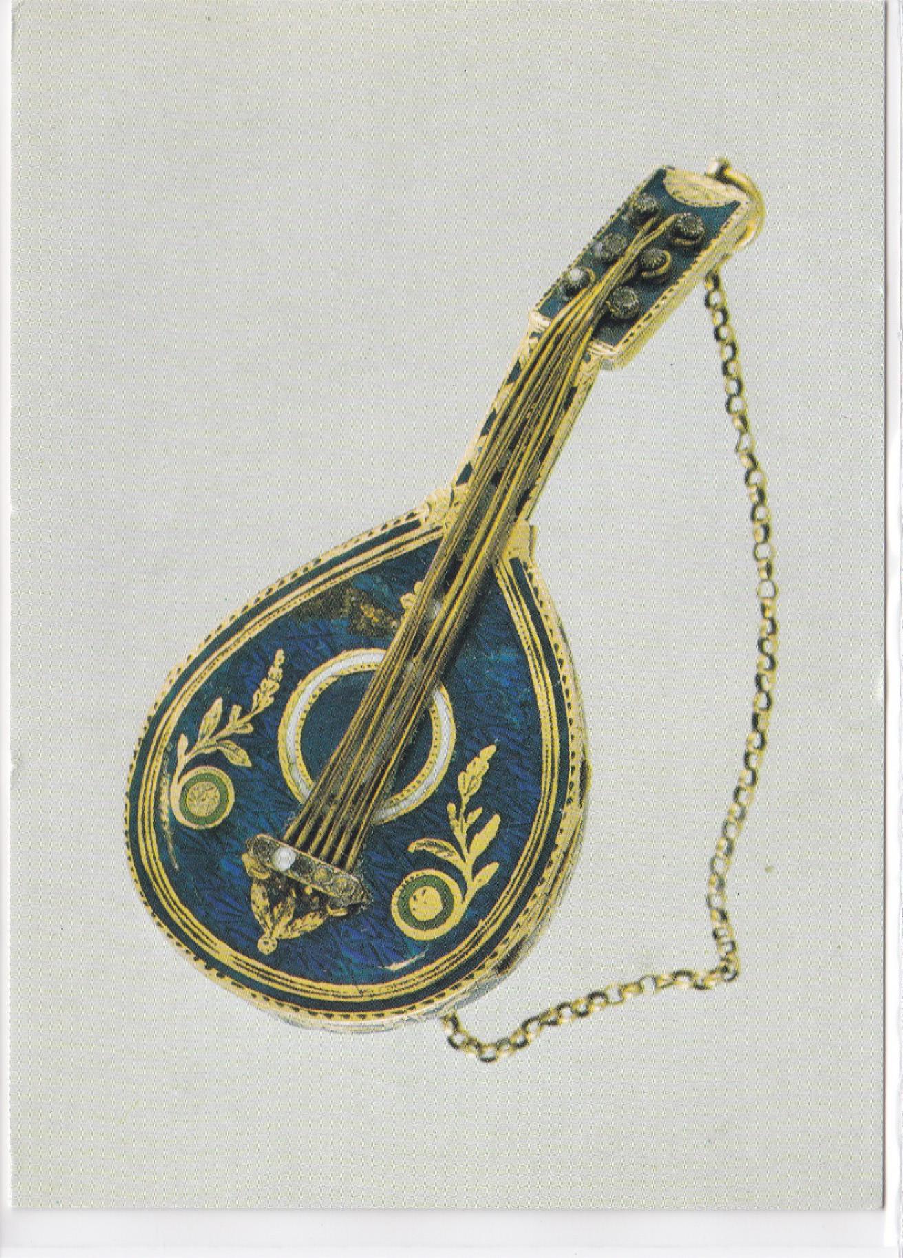 Carte Postale CPM 27 Musée D'Évreux - Montre-Mandoline - Or Émaillé Vers 1820