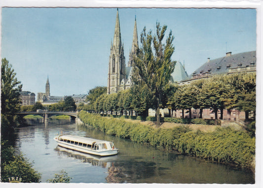 Carte Postale CPSM 67 Strasbourg - Vedette Charles Frey - Église Saint-Paul