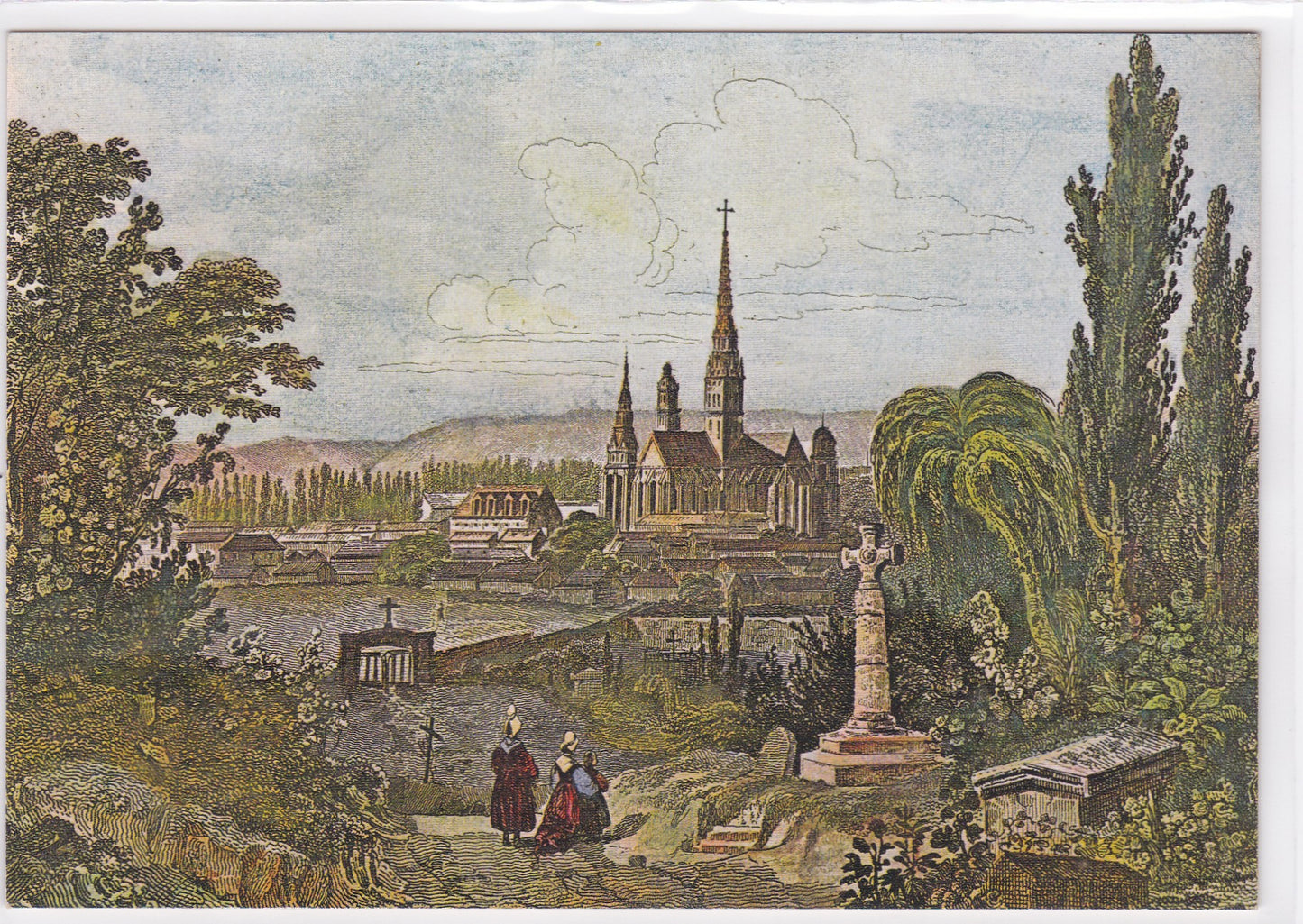 Carte Postale CPM 27 Évreux - Reproduction D'Après Gravure Ancienne