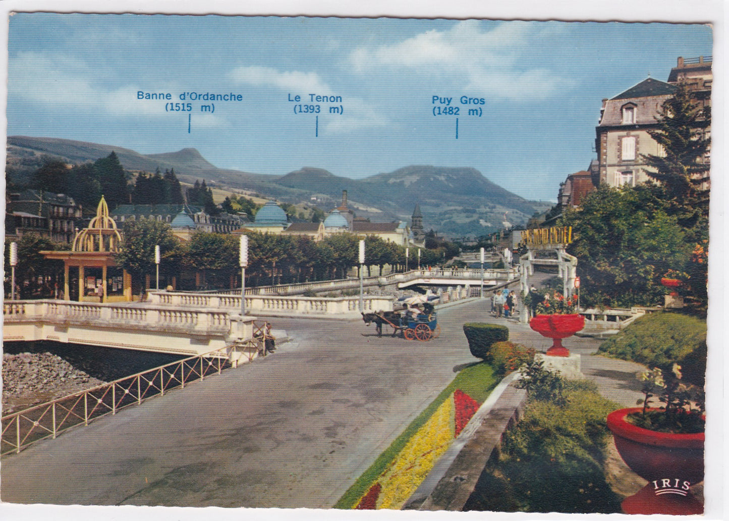 Carte Postale CPSM 63 La Bourboule - La Dordogne Et Les Ponts - Promenade À Âne