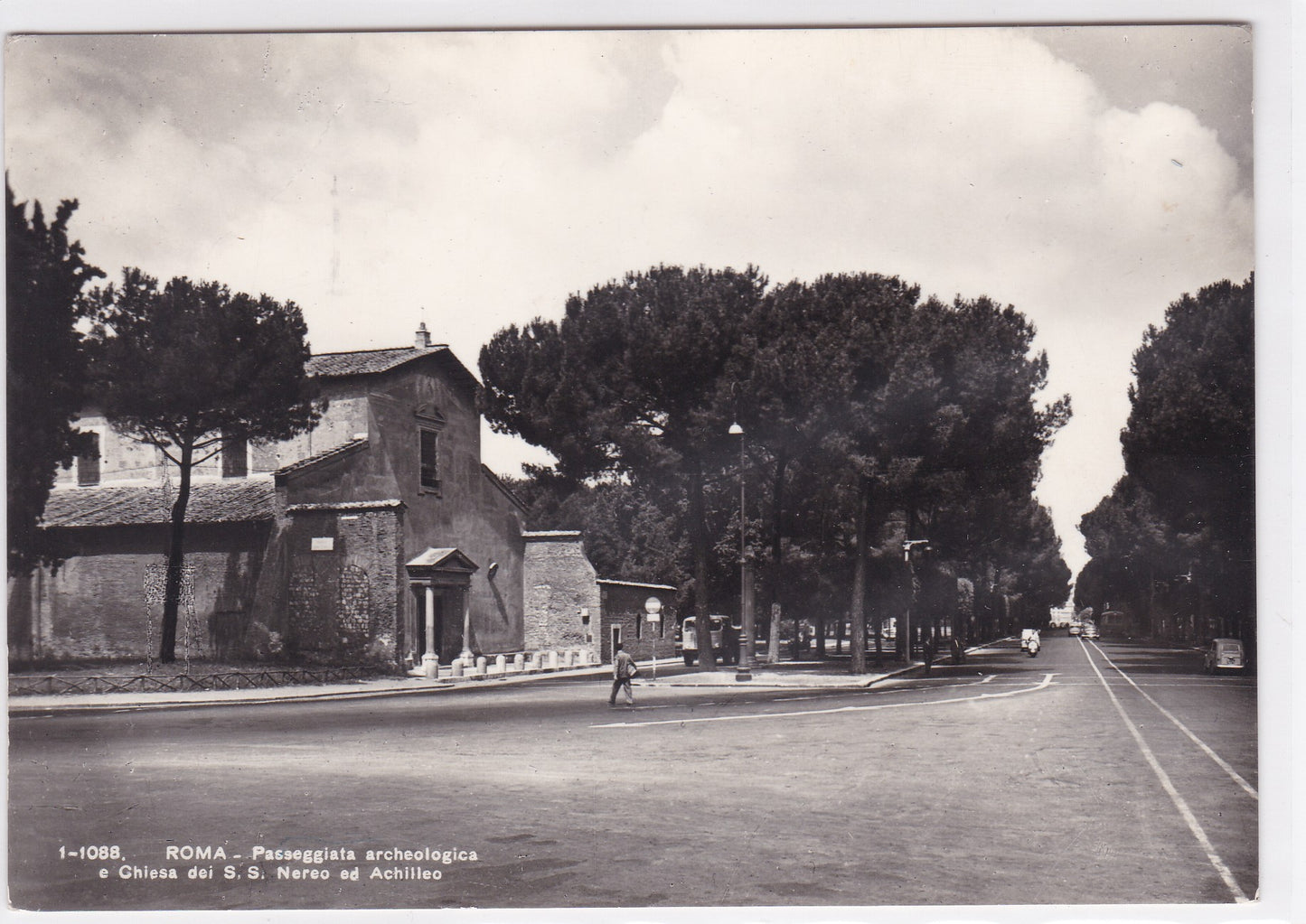 Carte Postale CPSM Italy Roma Passeggiata Archeologica E Chiesa Dei S.S. Nereo