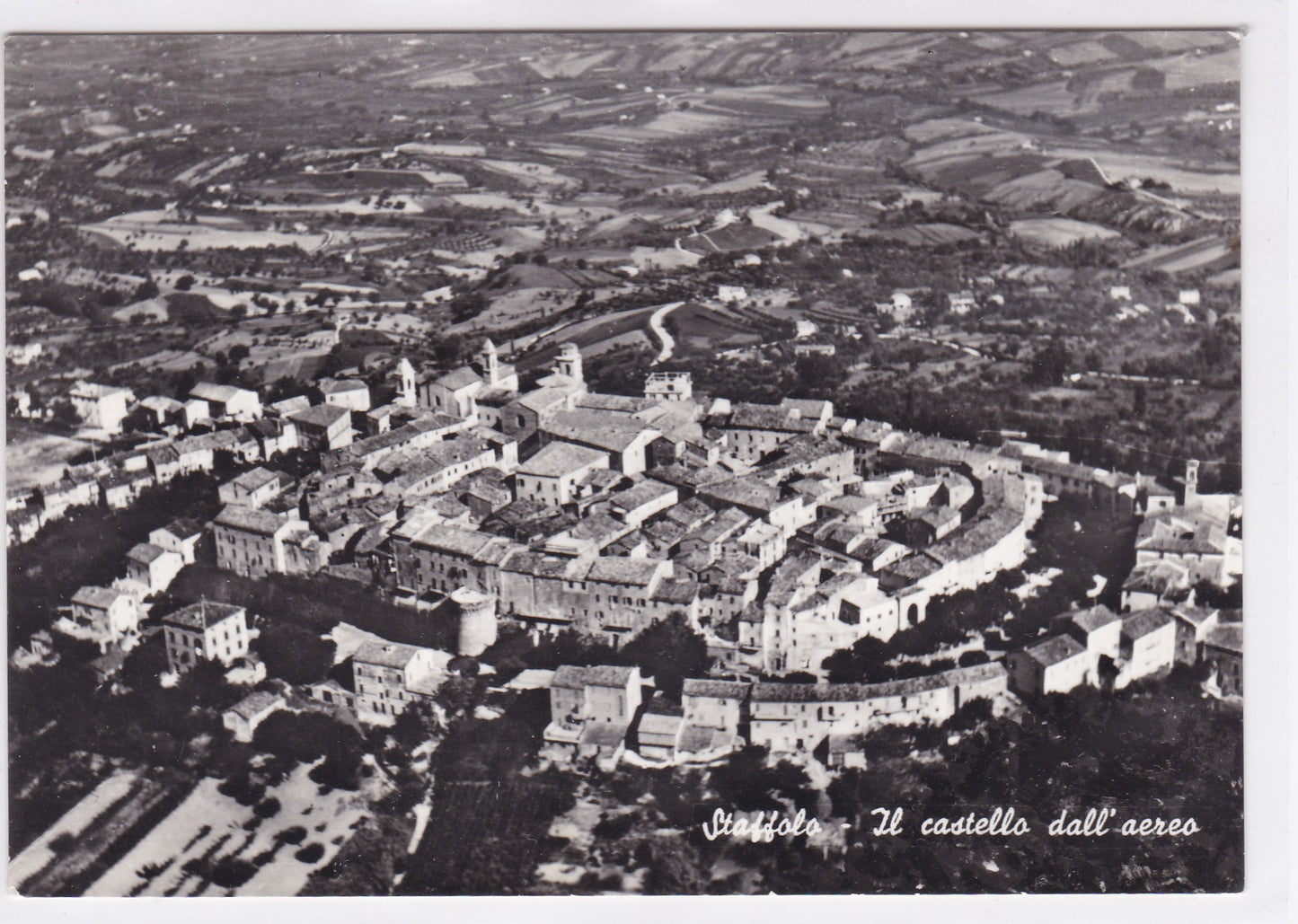 Carte Postale CPSM Italy - Staffolo - Il Castello Dall Aereo