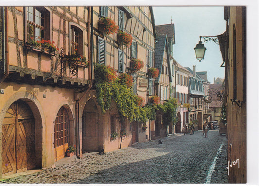 Carte Postale CPM 68 Dans Le Vignoble Alsacien - Riquewihr - La Rue Principale