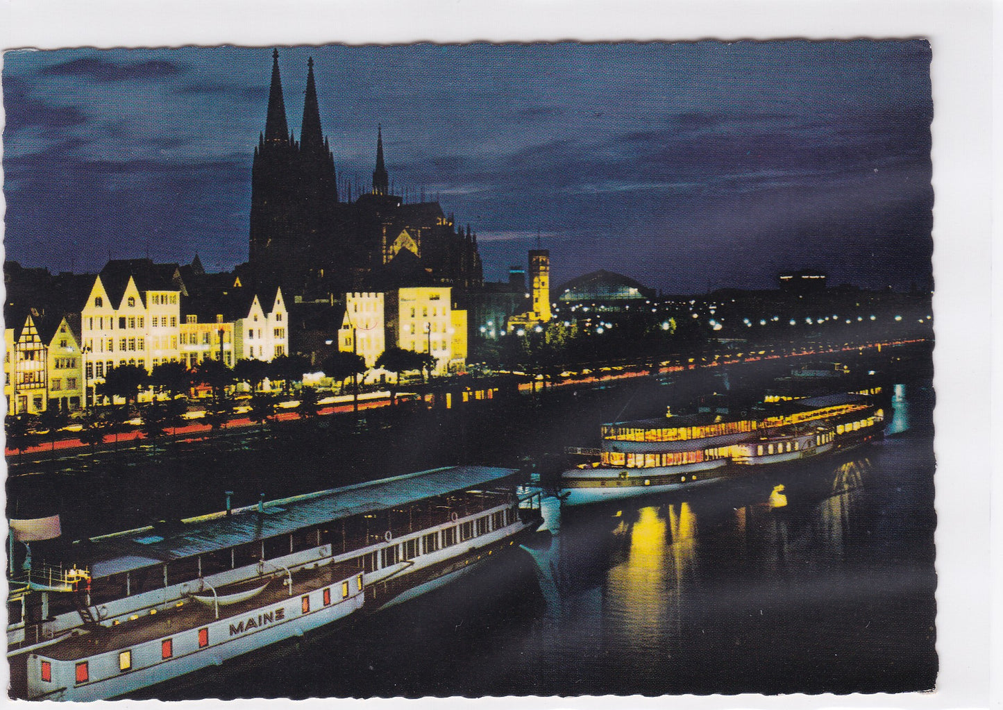 Carte Postale CPSM Germany - Köln Am Rhein - Dampferanlegestellen Und Dom