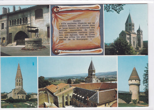 Carte Postale CPM 71 Cluny - Multivue