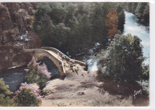 Carte Postale CPSM 89 Vezelay Vieux Pont Sur La Cure À Pierre-Perthuis