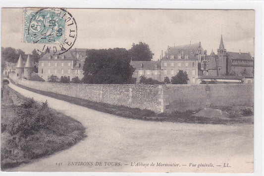 Carte Postale CPA 37 Environs De Tours - L'Abbaye De Marmoutier - Vue Générale