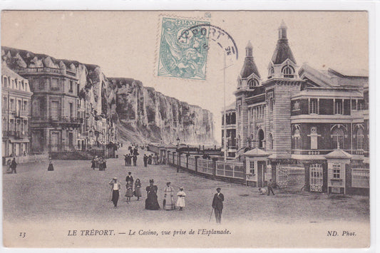 Carte Postale CPA 76 Le Tréport - Le Casino - Vue Prise De L'Esplanade