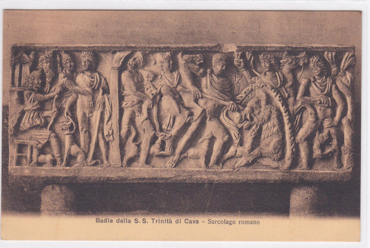 Carte Postale CPA Italy - Badia Della S. S. Trinità Di Cava - Sarcofago Romano