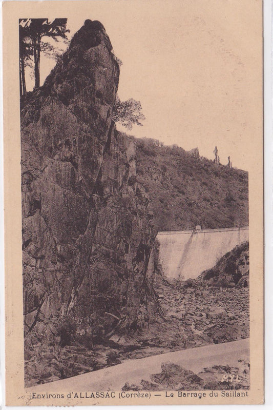Carte Postale CPA 19 Environs D'Allassac - Le Barrage Du Saillant