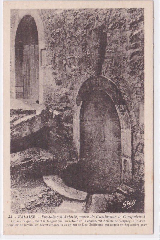 Carte Postale CPA 14 Falaise Fontaine D'Arlette Mère De Guillaume Le Conquérant
