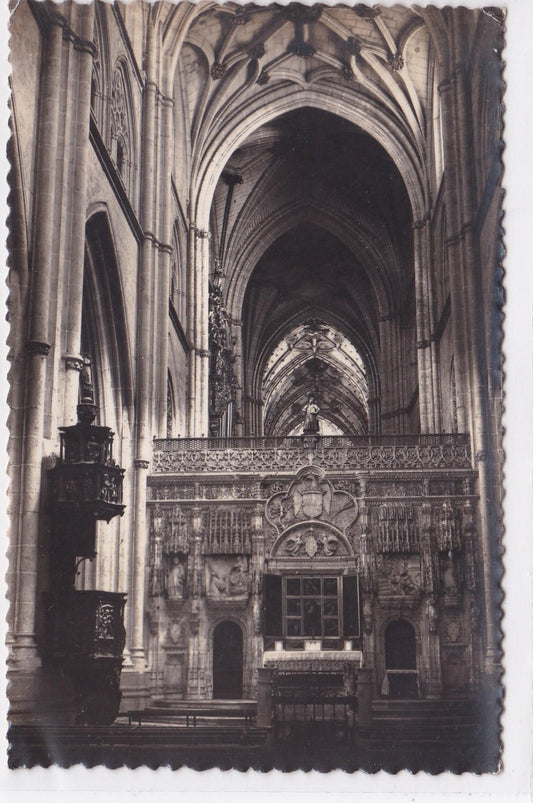 Carte Postale CPSM Spain - Palencia - Catedral Trasea Y Pulpito Cabeza De Vaca