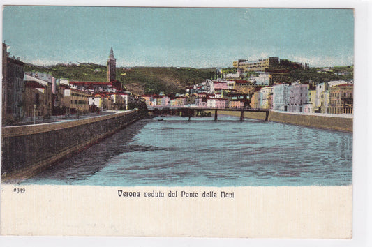 Carte Postale CPA Italy - Verona - Veduta Dal Ponte Delle Navi