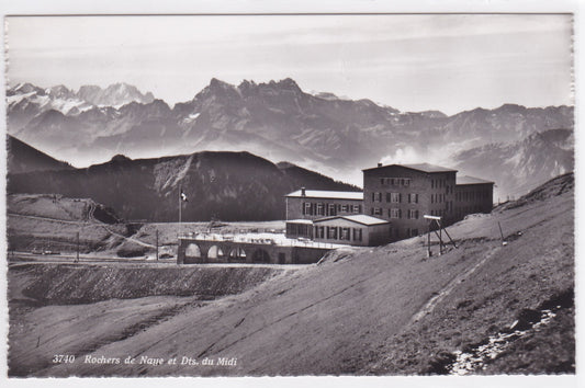 Carte Postale CPSM Suisse - Rochers De Naye Et Dents Du Midi
