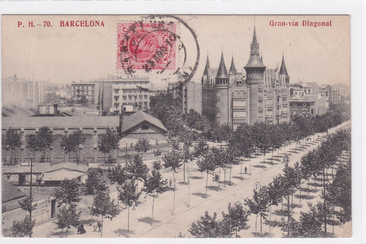 Carte Postale CPA Spain - Barcelona - Gran-Via Diagonal