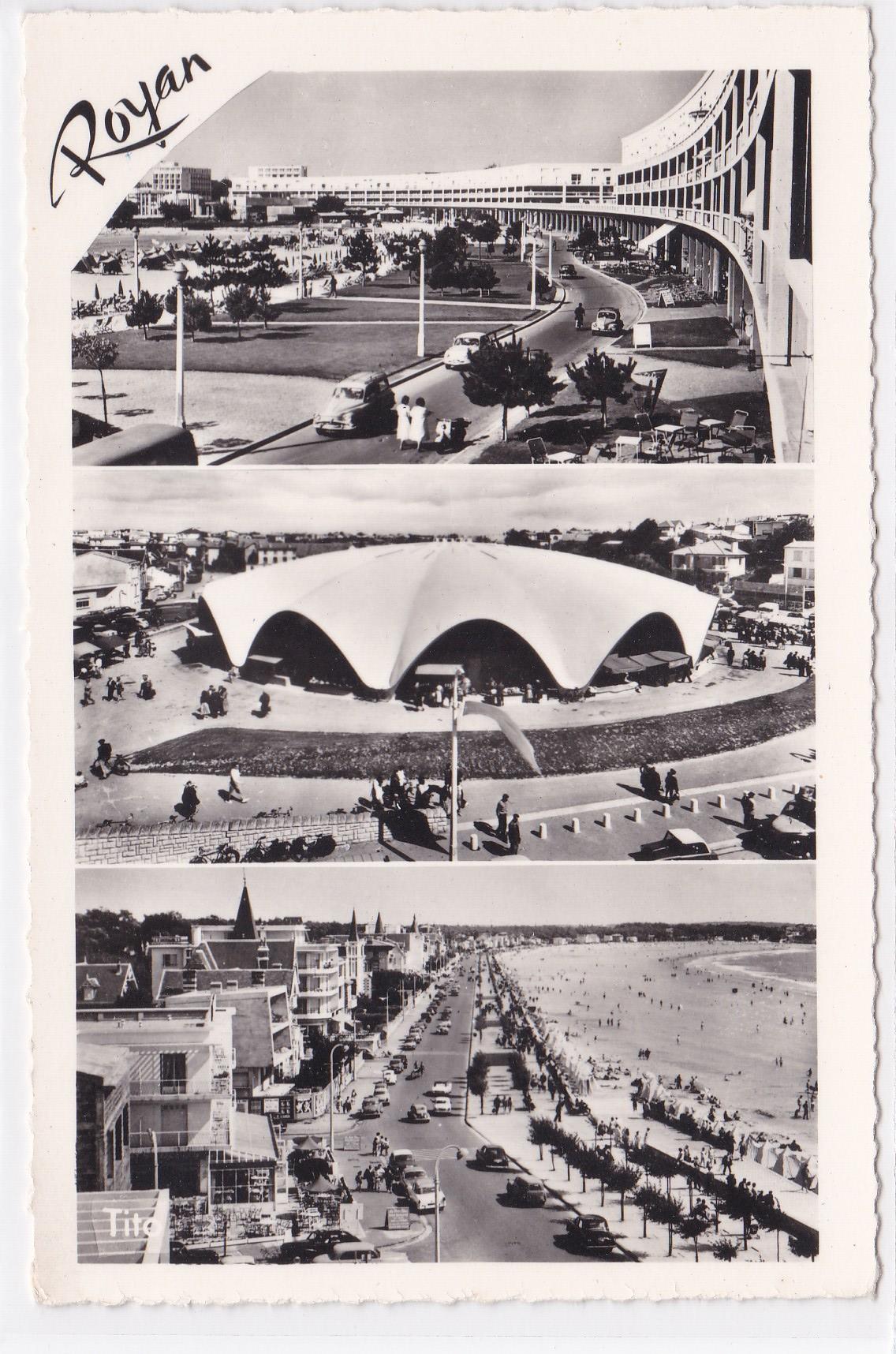 Carte Postale CPSM 17 Royan - Le Front De Mer - Le Marché - Boulevard F. Garnier