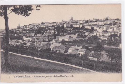 Carte Postale CPA 16 Angoulême - Panorama Pris De Saint-Martin