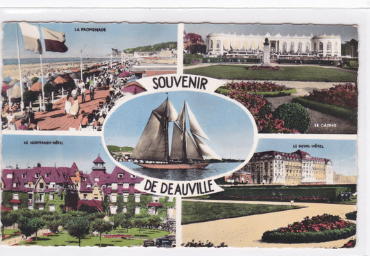 Carte Postale CPSM 14 Souvenir De Deauville - Multivue