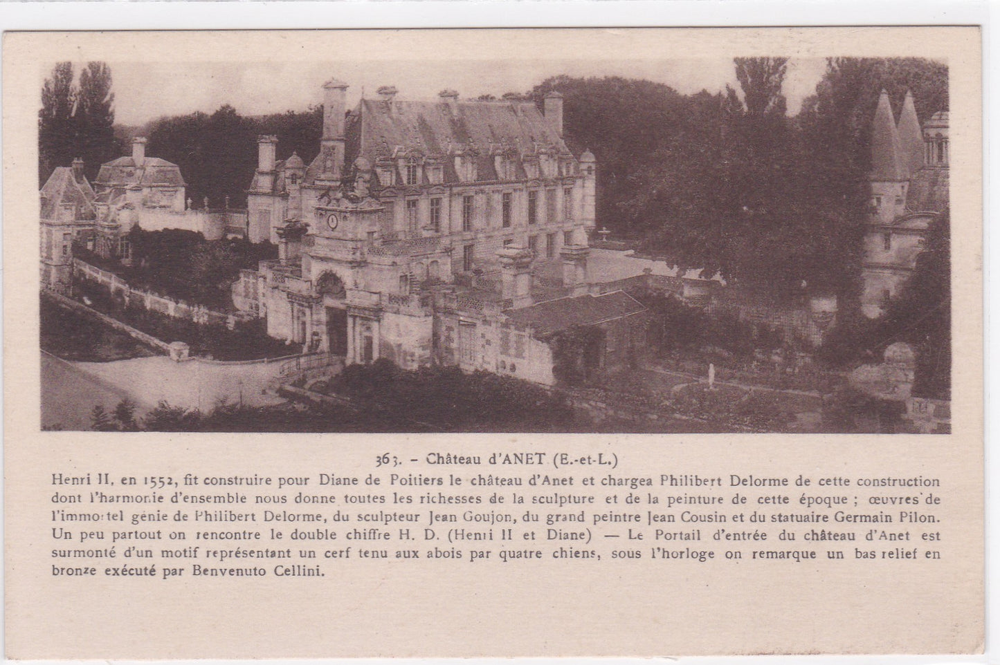 Carte Postale CPA 28 Château D'Anet