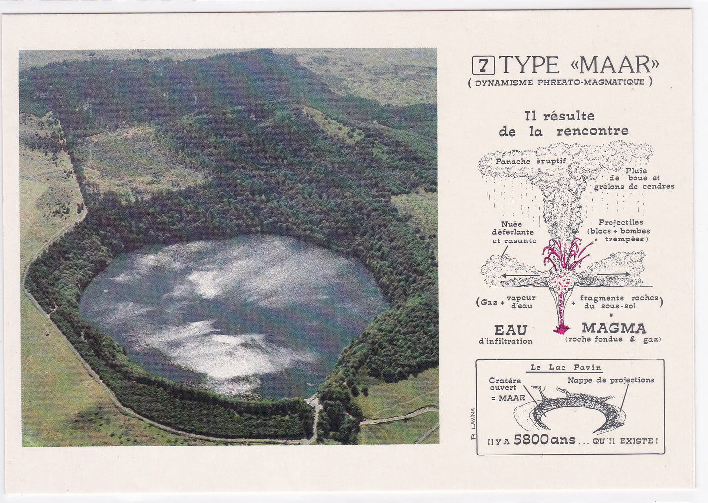 Carte Postale CPM 63 Auvergne - Le Lac Pavin - Volcan Type Maar