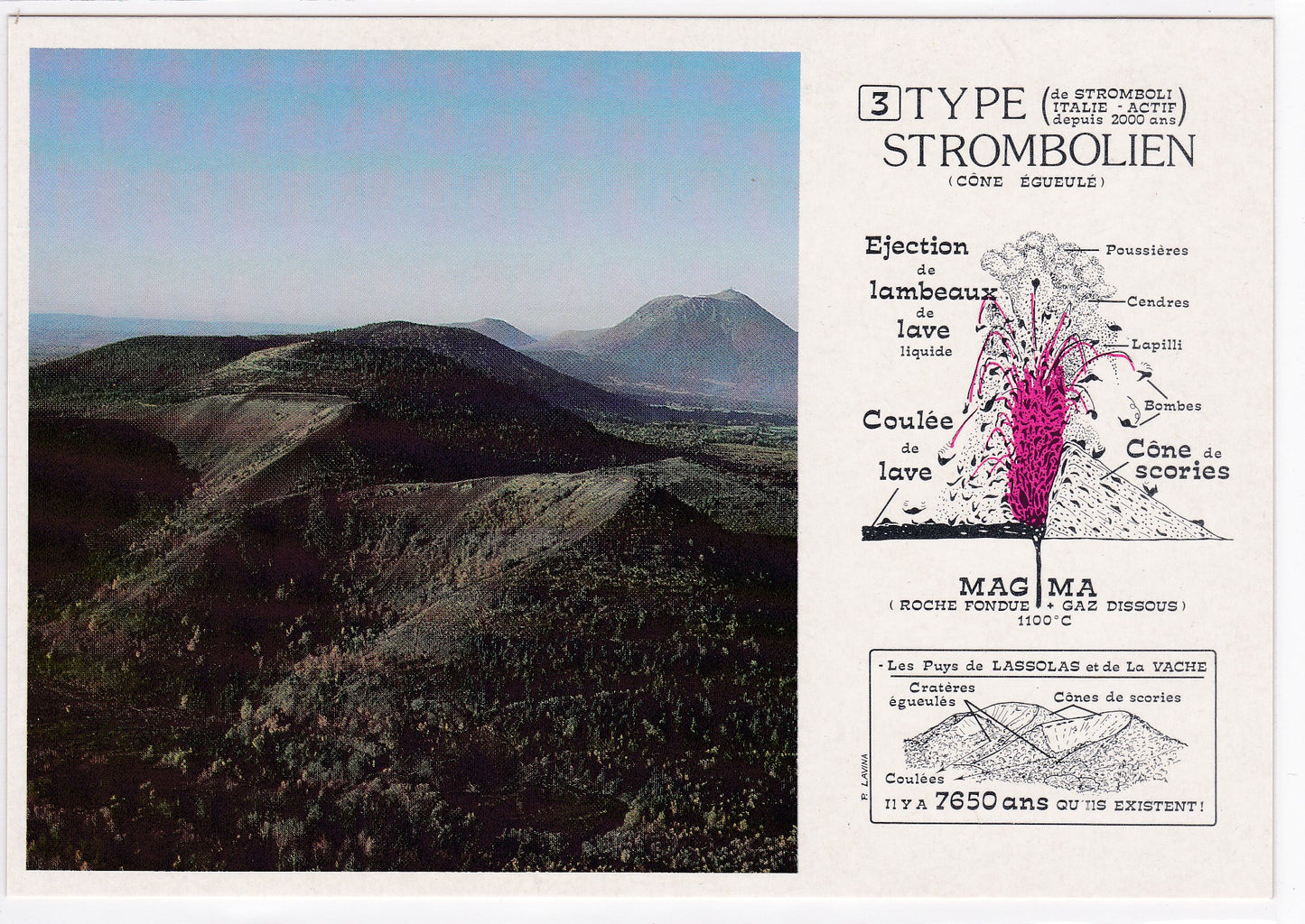 Carte Postale CPM 63 Les Puys De Lassolas Et De La Vache Volcan Type Strombolien