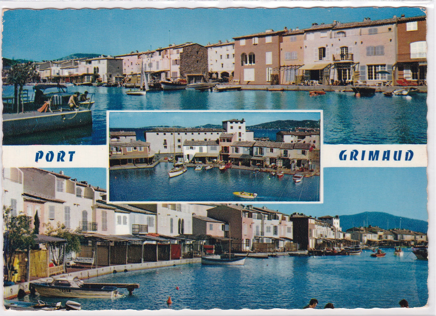 Carte Postale CPSM 83 Port Grimaud - Multivue