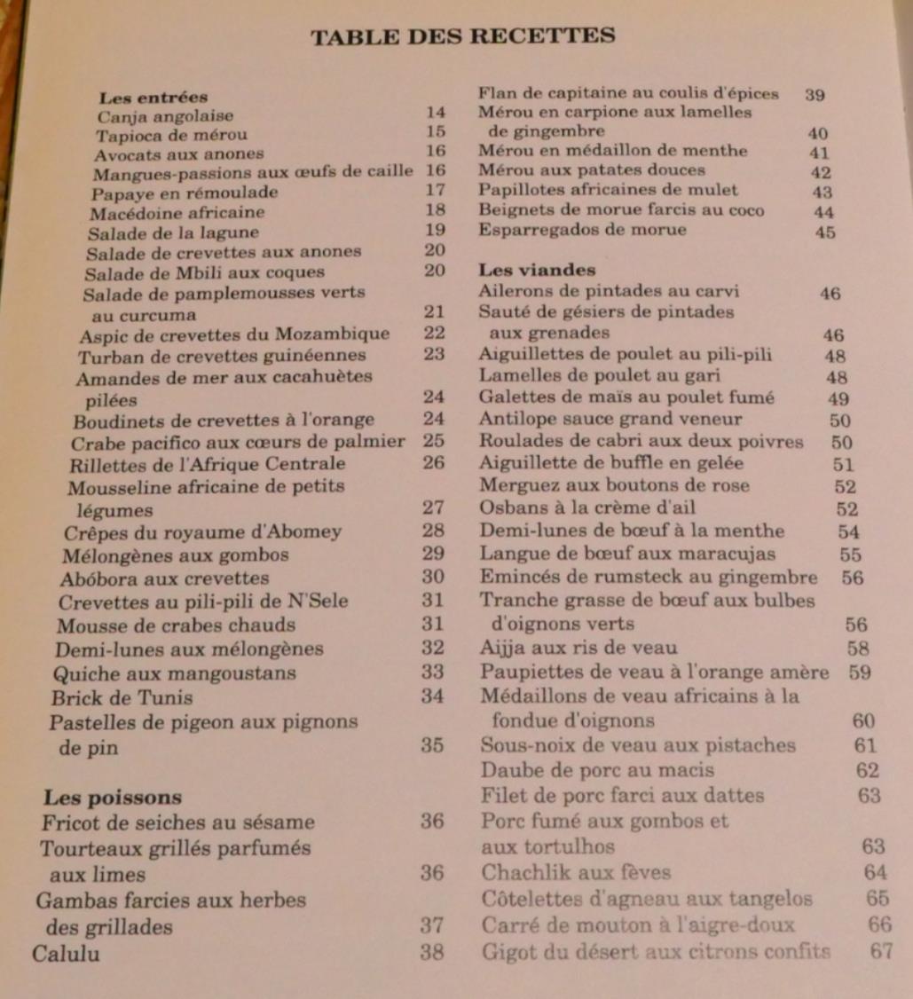 La Cuisine Africaine - Pierrette Chalendar - SAEP 1993