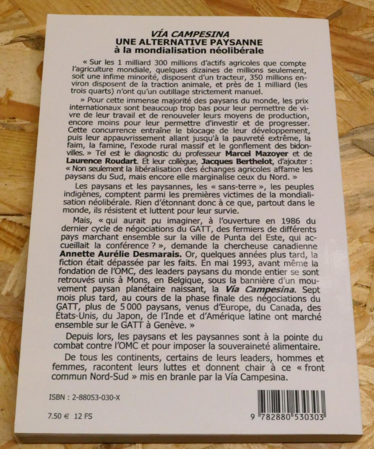 Via Campesina - Une Alternative Paysanne À La Mondialisation Néolibérale - 2002