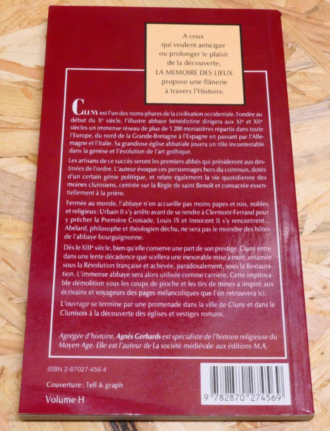 L'Abbaye De Cluny - Agnès Gerhards - Éditions Complexe 1992 - Histoire Religion