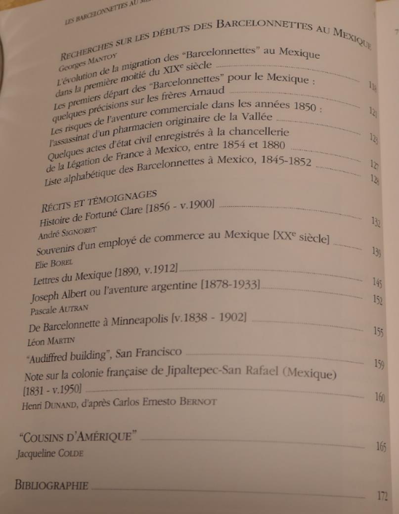 Les Barcelonnettes Au Mexique Récits Et Témoignages - Sabença De La Valeia 1994