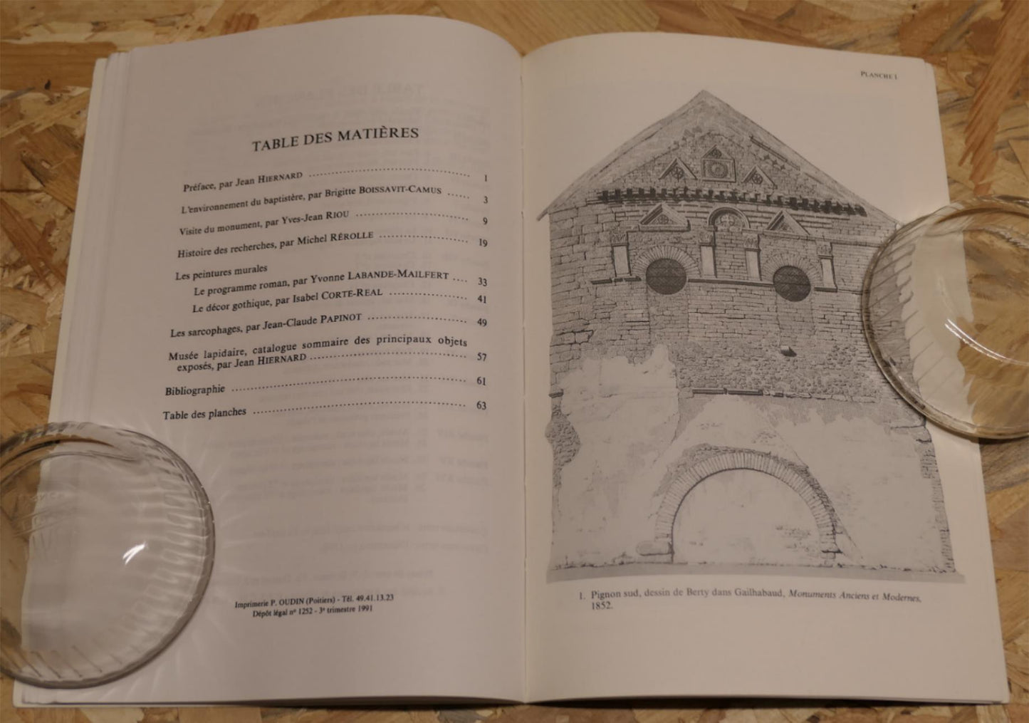 Le Baptistère Saint-Jean De Poitiers - Société Des Antiquaires De L'Ouest 1991