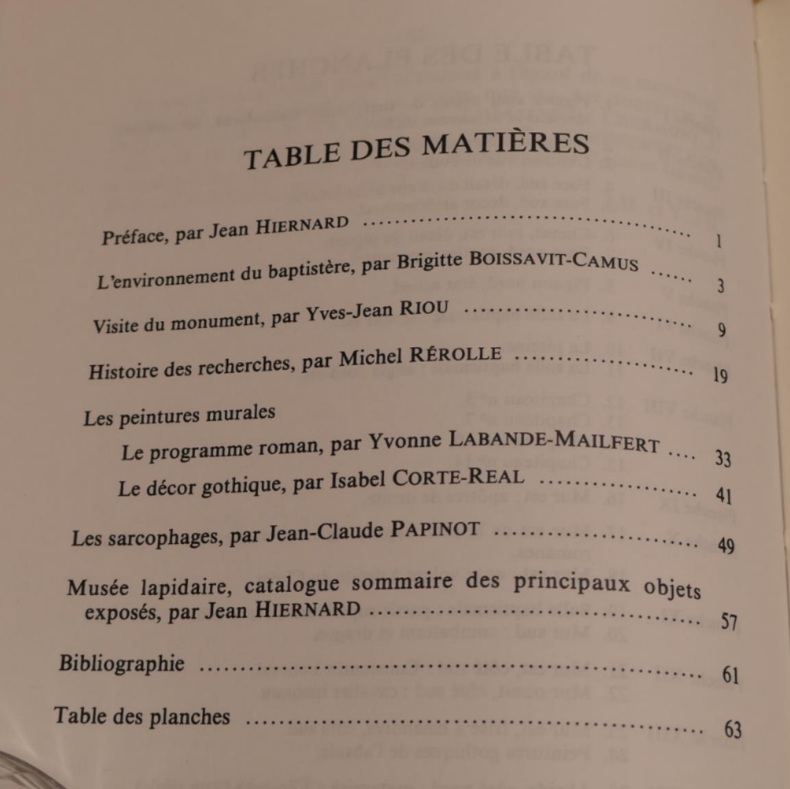 Le Baptistère Saint-Jean De Poitiers - Société Des Antiquaires De L'Ouest 1991