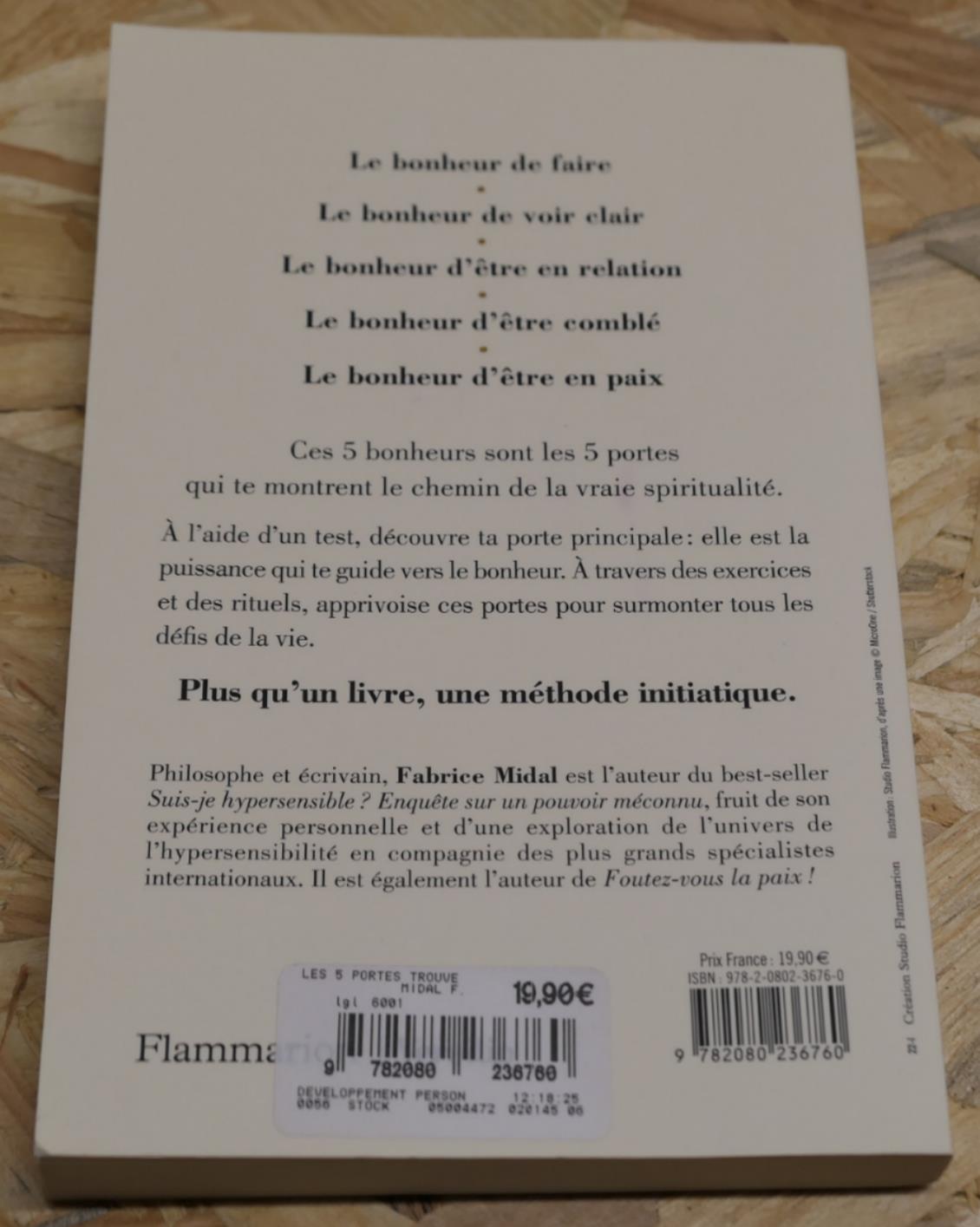 Les 5 Portes - Trouve Le Chemin De Ta Spiritualité - Fabrice Midal