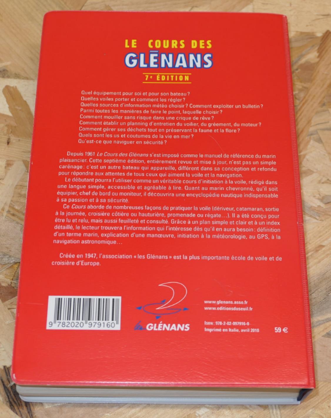 Le Cours Des Glénans - Seuil 2010 - 7e Édition