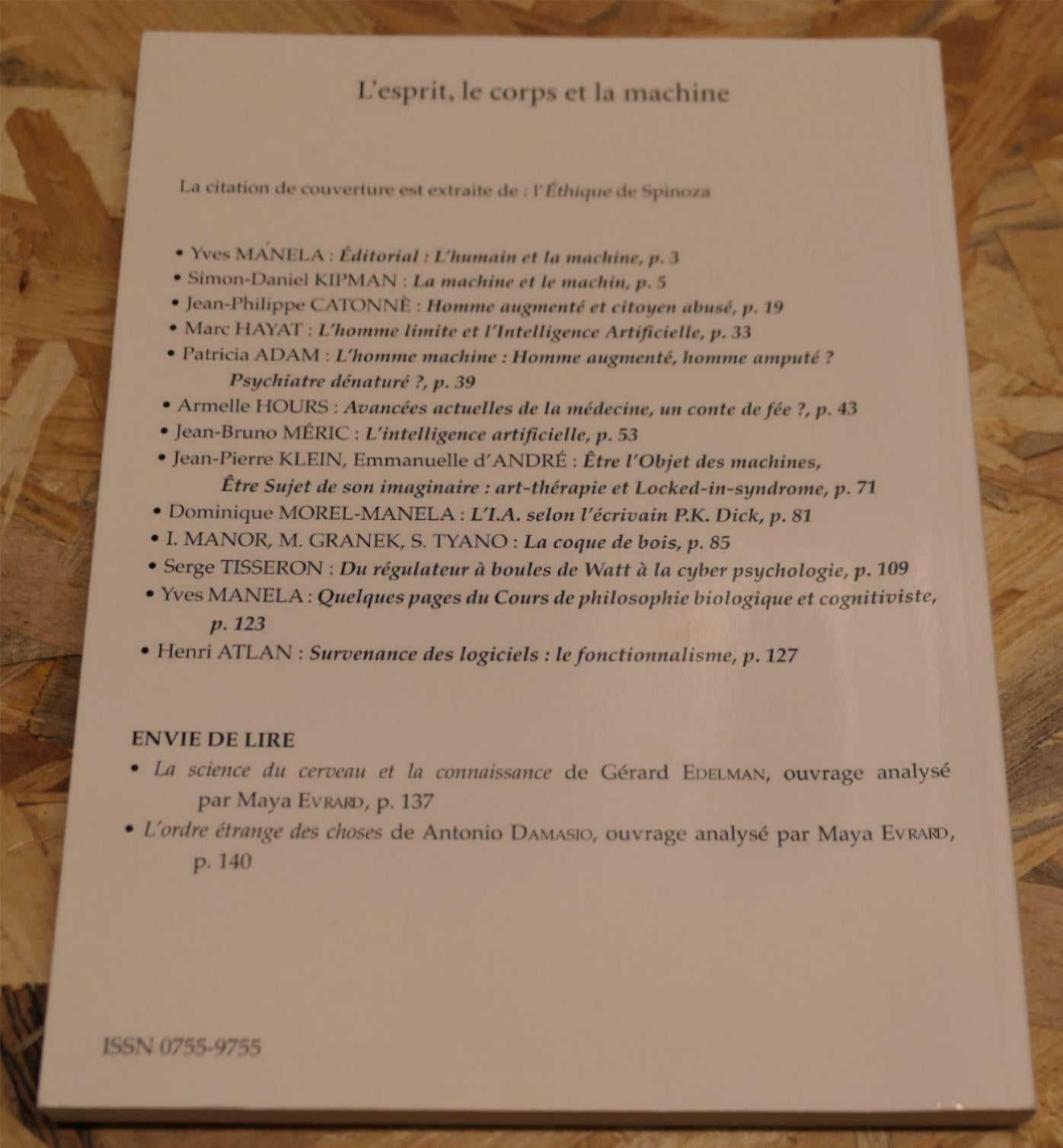 Revue Psychiatrie Française Vol. 48 Oct. 2018 - L'Esprit Le Corps Et La Machine