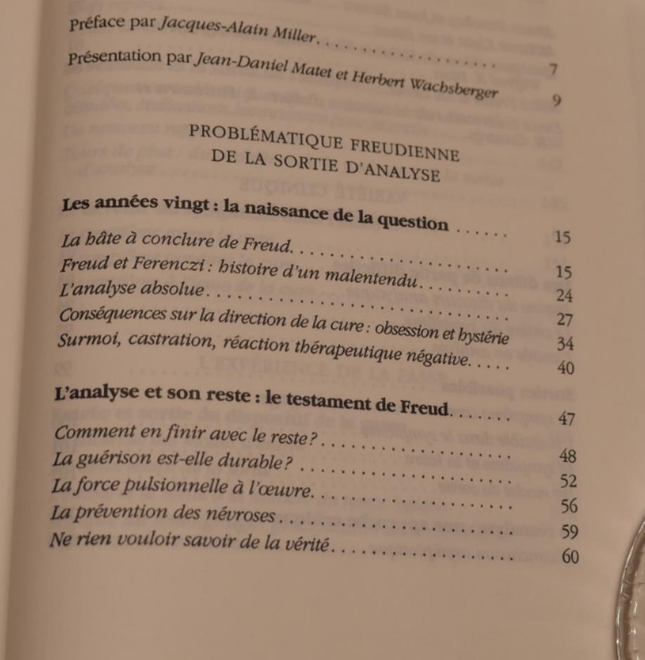 Comment Finissent Les Analyses - Seuil Champ Freudien 1994 - Psychanalyse